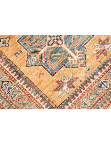 Hand Made Rug Kazak Fine Pakistan 78x306 Orange