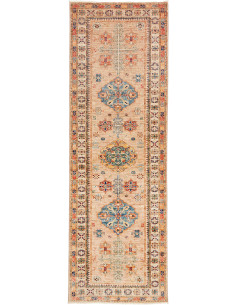 Hand Made Rug Kazak Fine Pakistan 80x248 Beige