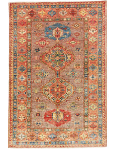 Hand Made Rug Kazak Fine Pakistan 124x186 Brown