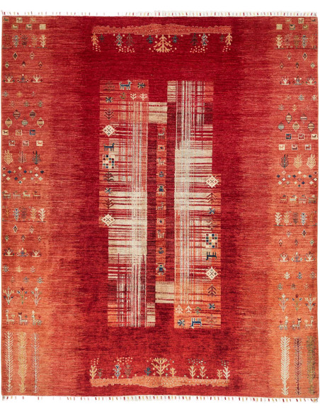 Hand Made Rug Gabbeh Nova Pakistan 244x290 Red