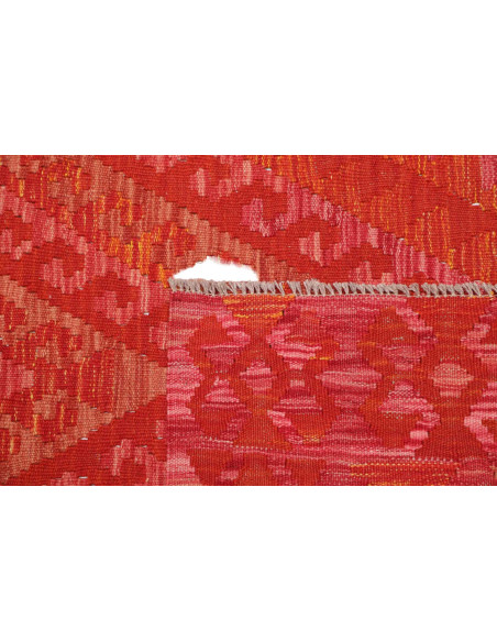 Hand Made Rug Kilim Afghanistan 128x172 Red Ora