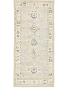 Hand Made Rug Kazak Afghanistan 92x192 Light Gr
