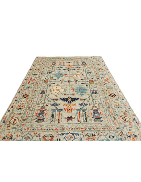 Hand Made Rug Kazak Fine Pakistan 203x299 Beige