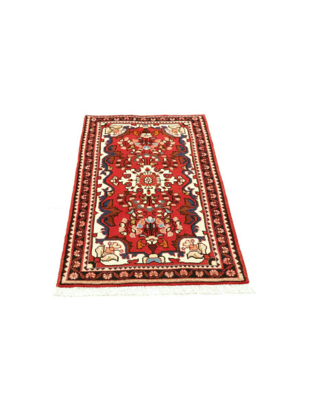 69x121 Cm Handmade Rug, Central Medallion, Floral Design