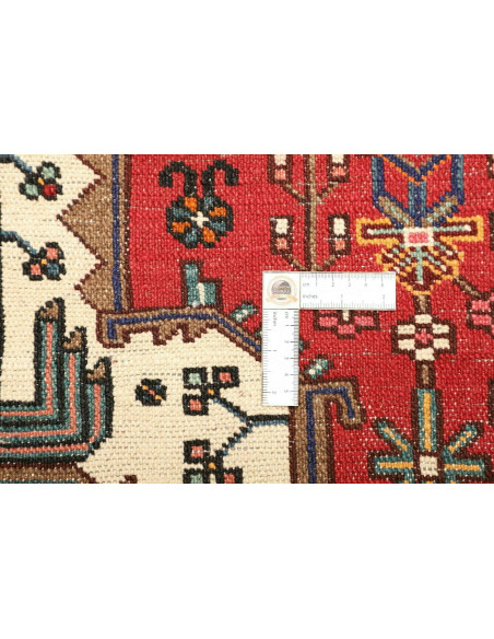 69x121 Cm Handmade Rug, Central Medallion, Floral Design