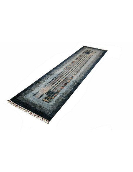 Hand Made Rug Gabbeh Nova Pakistan 75x296 Dark