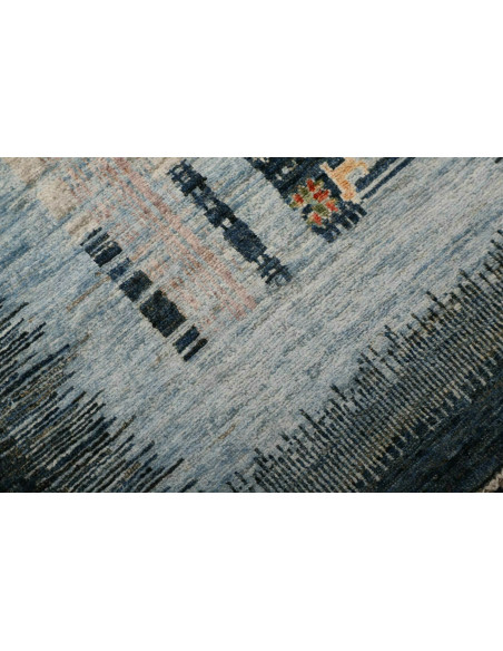 Hand Made Rug Gabbeh Nova Pakistan 75x296 Dark