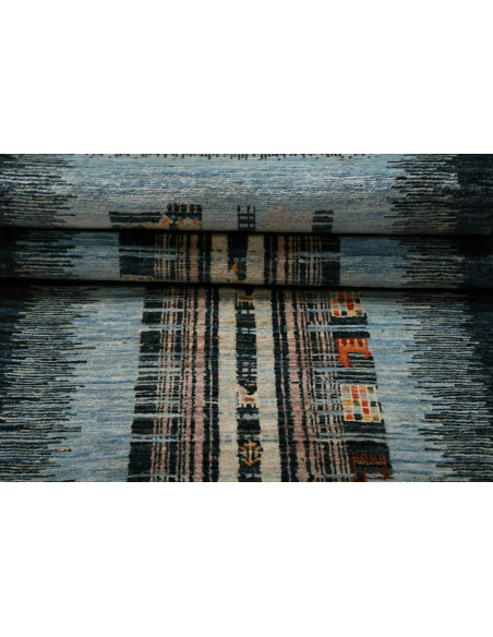 Hand Made Rug Gabbeh Nova Pakistan 75x296 Dark