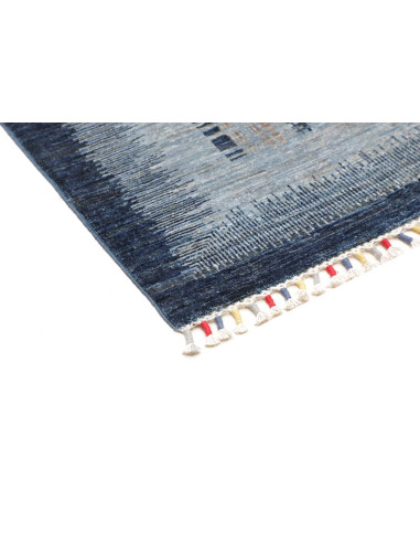 Hand Made Rug Gabbeh Nova Pakistan 81x300 Blue