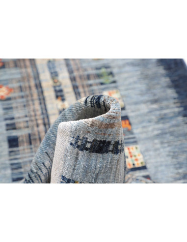 Hand Made Rug Gabbeh Nova Pakistan 81x300 Blue