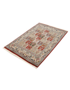 Hand Made Rug Moud Persia 96x145 Red Light Blue 2