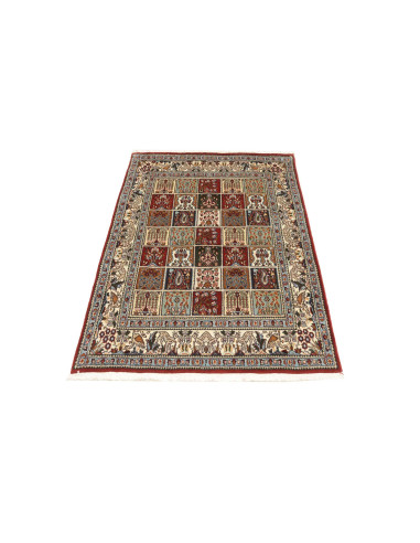 Hand Made Rug Moud Persia 96x145 Red Light Blue