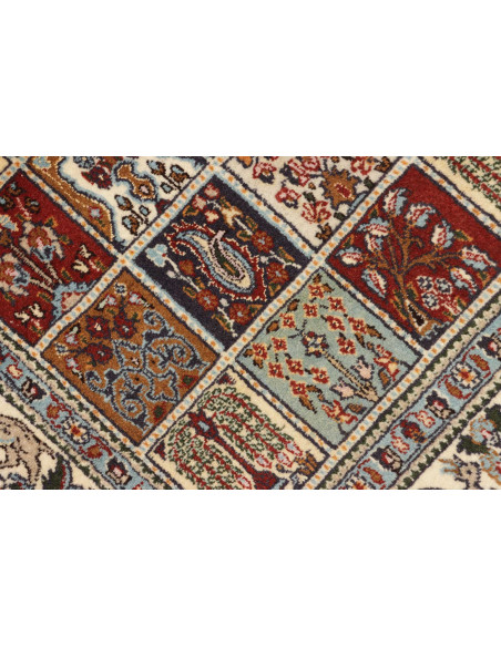 Hand Made Rug Moud Persia 96x145 Red Light Blue