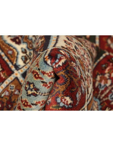Hand Made Rug Moud Persia 96x145 Red Light Blue
