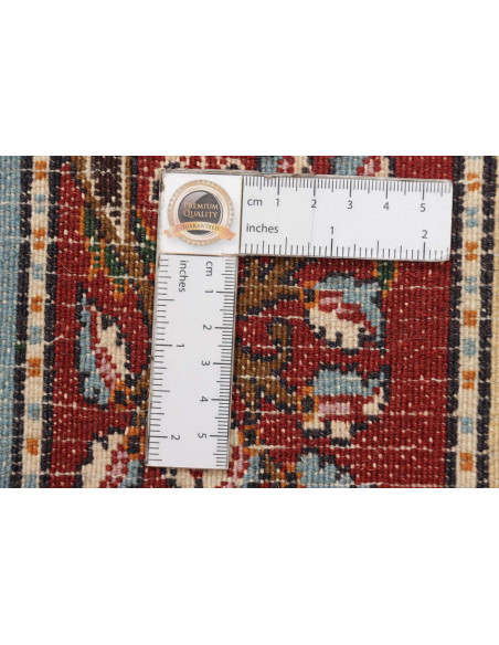 Hand Made Rug Moud Persia 96x145 Red Light Blue