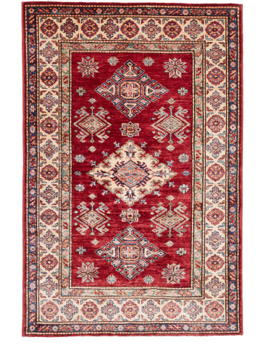 Hand Made Rug Kazak Fine Pakistan 101x156 Red I