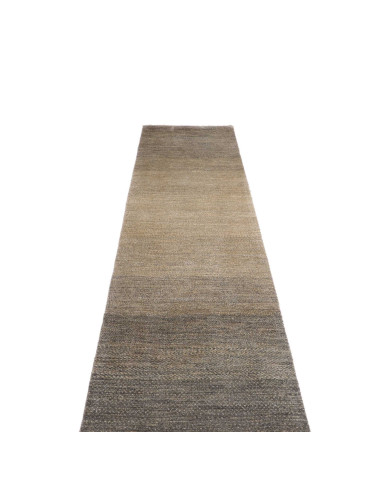 Hand Made Rug Essenzia Pakistan 77x309 Taupe Gr