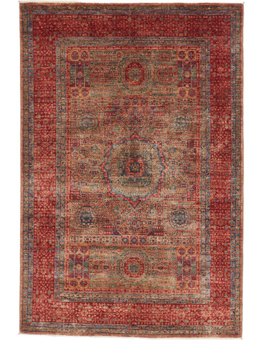Hand Made Rug Kairo Pakistan 128x190 Red Beige
