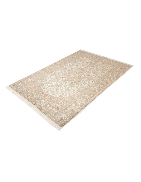 Rug Kashmir India maroon brown 126x186