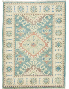 Kazak 61x90 Cm Kazak Afghanistan Hand-carded Wool warp: