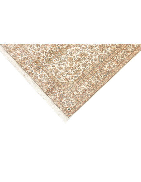 Rug Kashmir India maroon brown 126x186