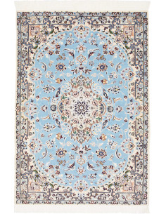 Hand Made Rug Nain 6la Persia 80x118 Light Blue