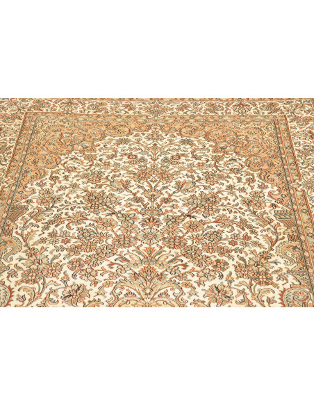 Rug Kashmir India maroon brown 126x186