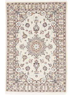 Hand Made Rug Nain 6la Persia 63x93 Ivory Powde
