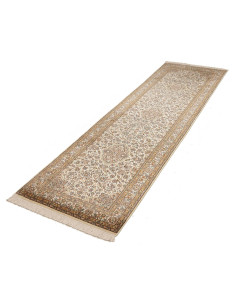 Rug Kashmir India yellow green 78x272 2