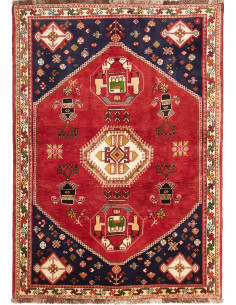 Tappeto Shiraz Fine Persia marrone giallo 122x174