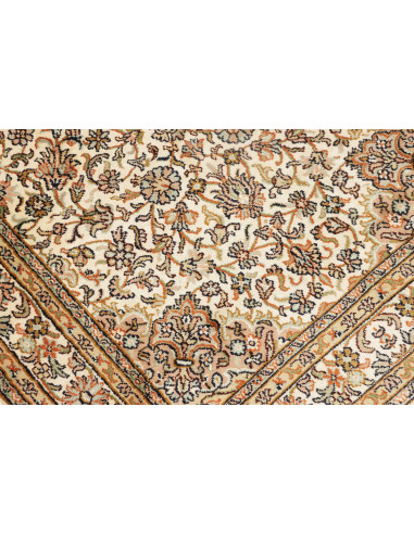 Rug Kashmir India maroon green 78x272