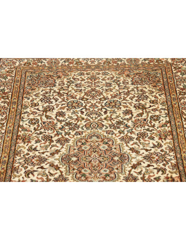 Rug Kashmir India maroon green 78x272