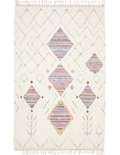 Hand Made Rug Berber Pakistan 184x292 Ivory Mul