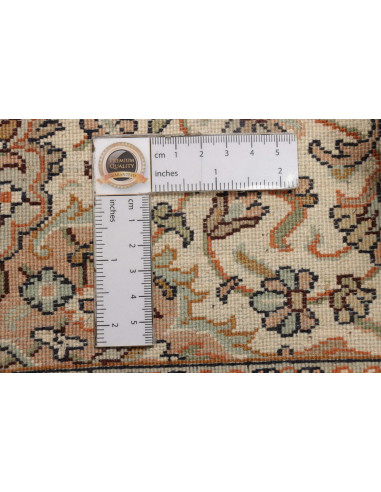 Rug Kashmir India maroon green 78x272