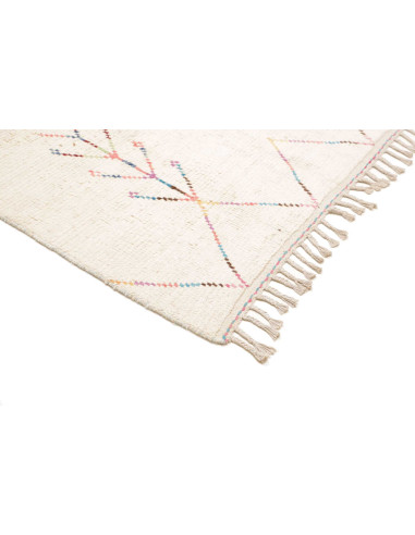 Hand Made Rug Berber Pakistan 184x292 Ivory Mul