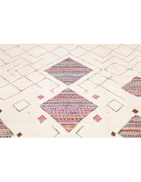 Hand Made Rug Berber Pakistan 184x292 Ivory Mul