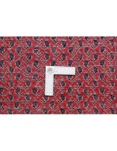 Hand Made Rug Hamadan Persia 135x416 Red Black