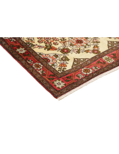 Hand Made Rug Hamadan Persia 100x368 Ivory Red