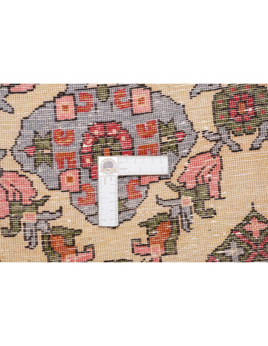 Hand Made Rug Hamadan Persia 100x368 Ivory Red