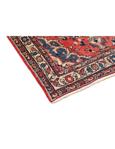 Hand Made Rug Hamadan Persia 110x418 Brick Red