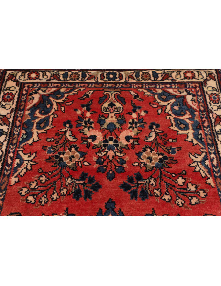 Hand Made Rug Hamadan Persia 110x418 Brick Red