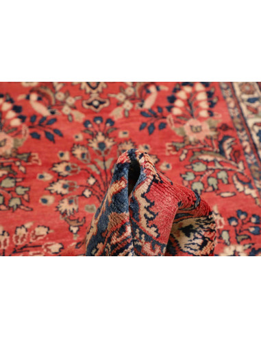 Hand Made Rug Hamadan Persia 110x418 Brick Red