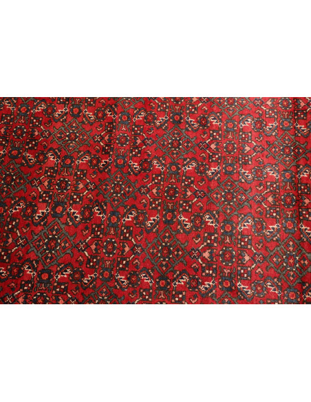 Hand Made Rug Hamadan Persia 122x420 Red Dark B