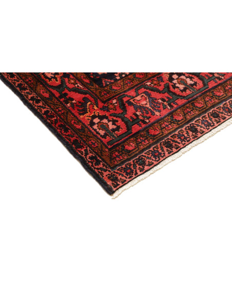 Hand Made Rug Hamadan Persia 110x443 Dark Blue