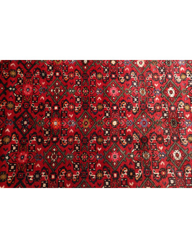 Hand Made Rug Hamadan Persia 120x480 Dark Red B