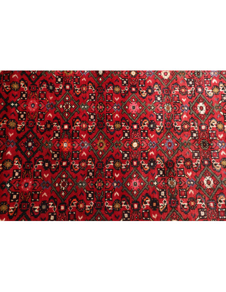 Hand Made Rug Hamadan Persia 120x480 Dark Red B