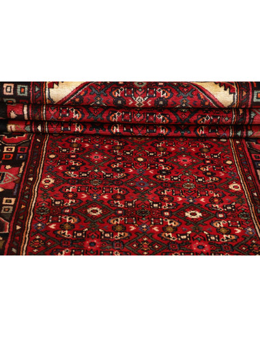 Hand Made Rug Hamadan Persia 120x480 Dark Red B