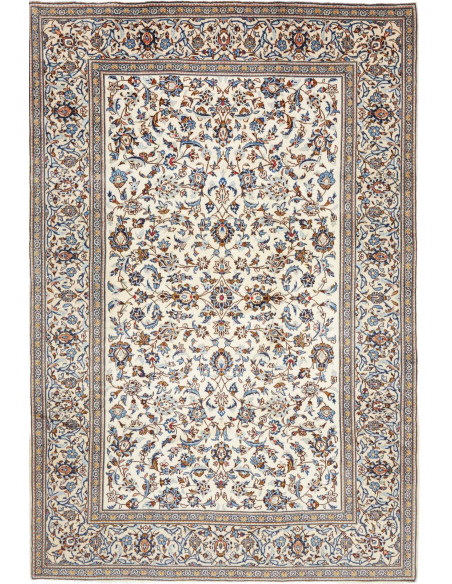 Tappeto Originale Kashan Persia 197x297 Avorio