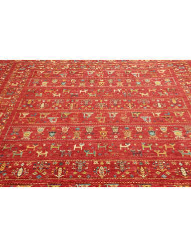 Hand Made Rug Istintia Pakistan 244x342 Red Mul