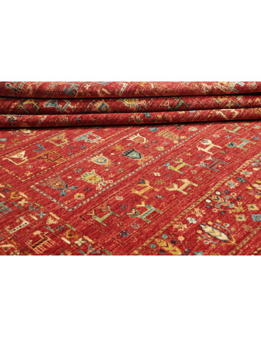 Hand Made Rug Istintia Pakistan 244x342 Red Mul